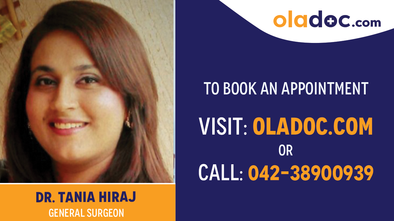 Book appointment with Dr. Tania Hiraj-best General Surgeon in Multan
